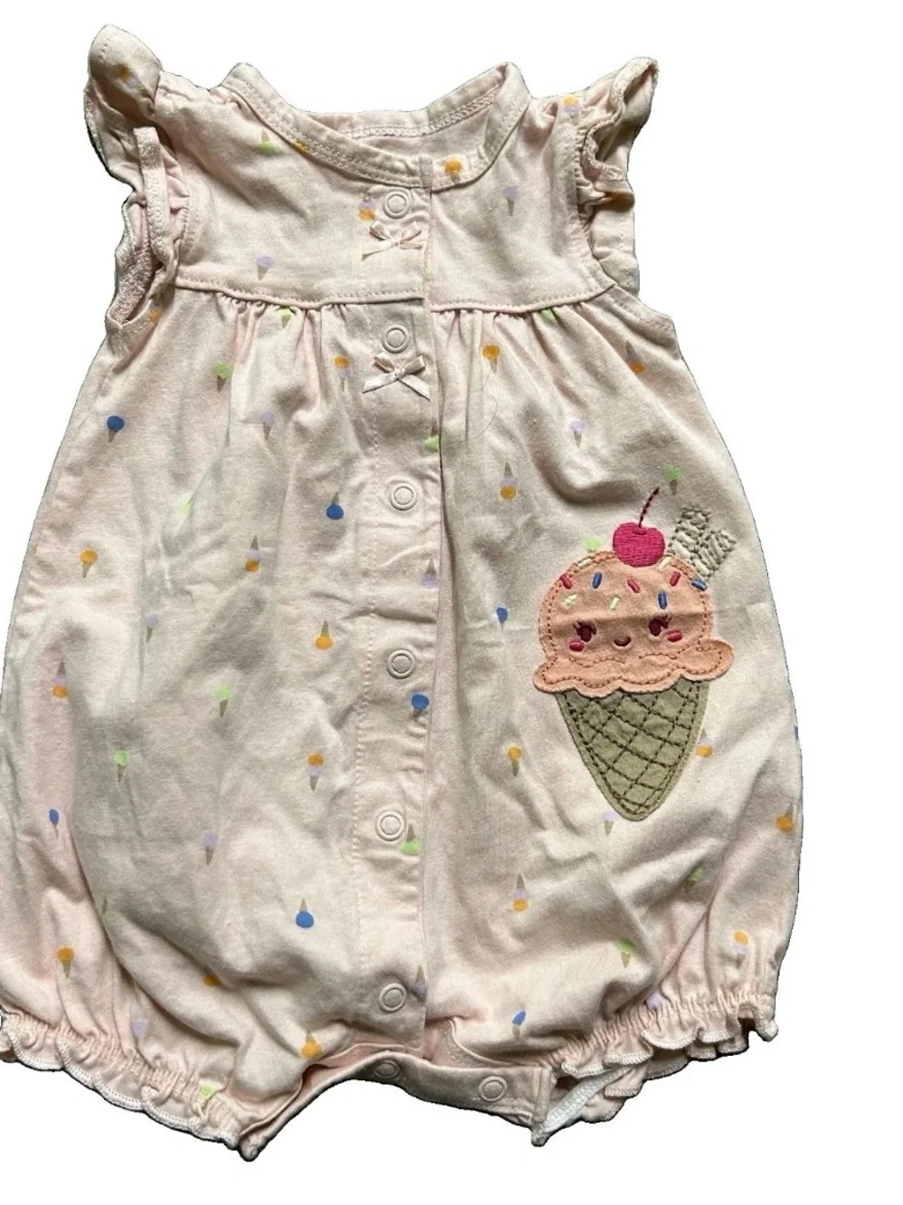 Baby Girl Summer Clothing Romper Bodysuits Shorts Size 0-3 Months